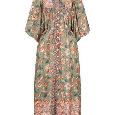 Mahi Rumer Midi Dress – Sage Paisley