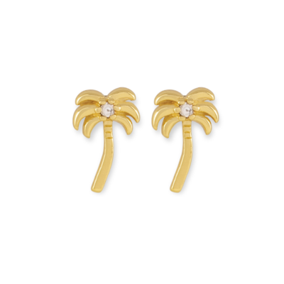 Arms Of Eve X Tigerlily Palm Tree Stud Earrings – Gold