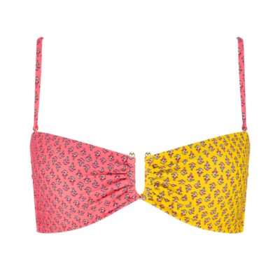 Shangri-La Vega Bandeau Bikini Top – Patchwork