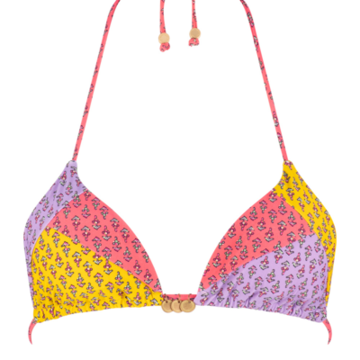 Shangri-La Tara Tri Bikini Top – Patchwork