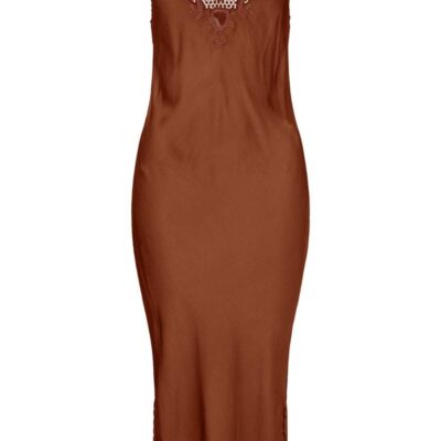 Santa Teresa Estella Slip Midi Dress – Chocolate