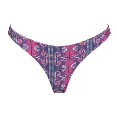 Esther High Elle Reversible Bikini Bottom – Magenta/Kaleidoscope