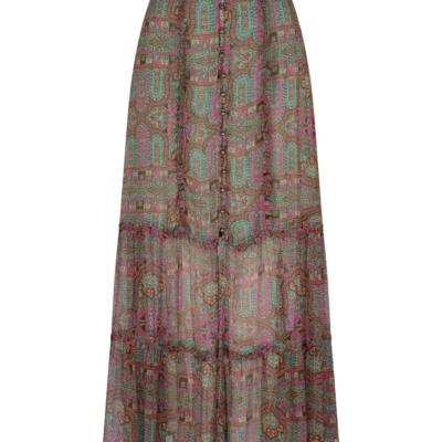 Marjorie Rosette Maxi Skirt – Taragon