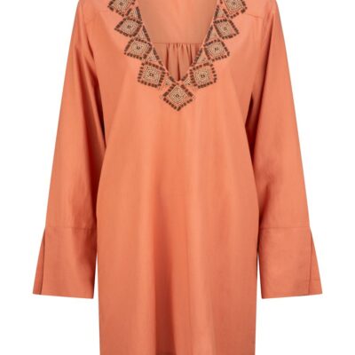 Adeline Tabitha Mini Kaftan – Cherry Wood