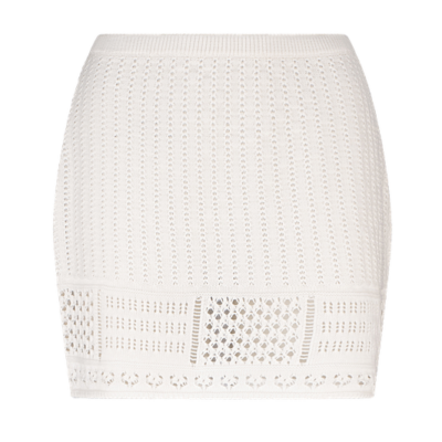 Serena Elva Mini Skirt – Ivory