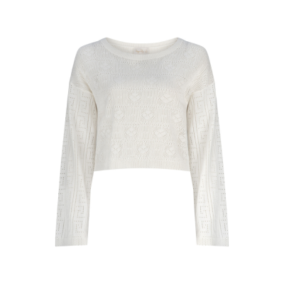 Apollo Eira Cropped Sweater – Off White