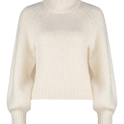 Delia Knit Sweater – Snow Cream