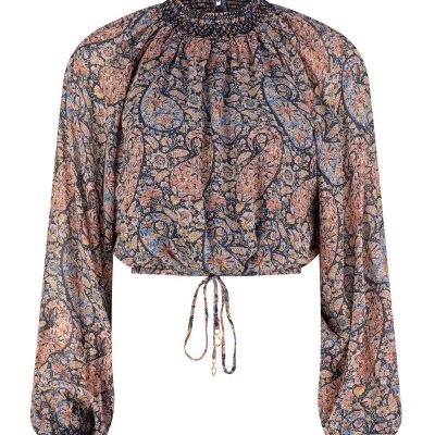 La Luna Posy Top – Onyx Paisley