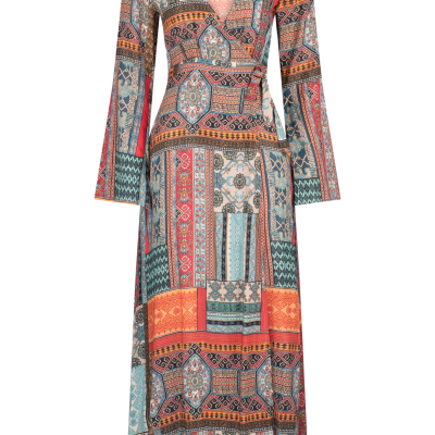 Kefalonia Suri Wrap Maxi Dress – Kefalonia Patchwork