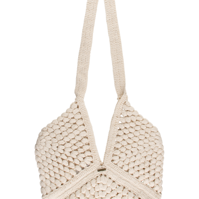 Pearl Crochet Bag – Cream