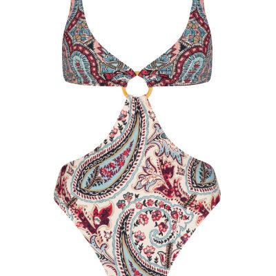 Marjorie Cartia One Piece – Ocean Sunset Paisley/Ocean Sunset Kaleidoscope