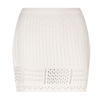 Serena Elva Mini Skirt – Ivory