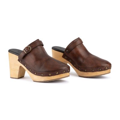 Phaedra Heidi Clog – Walnut